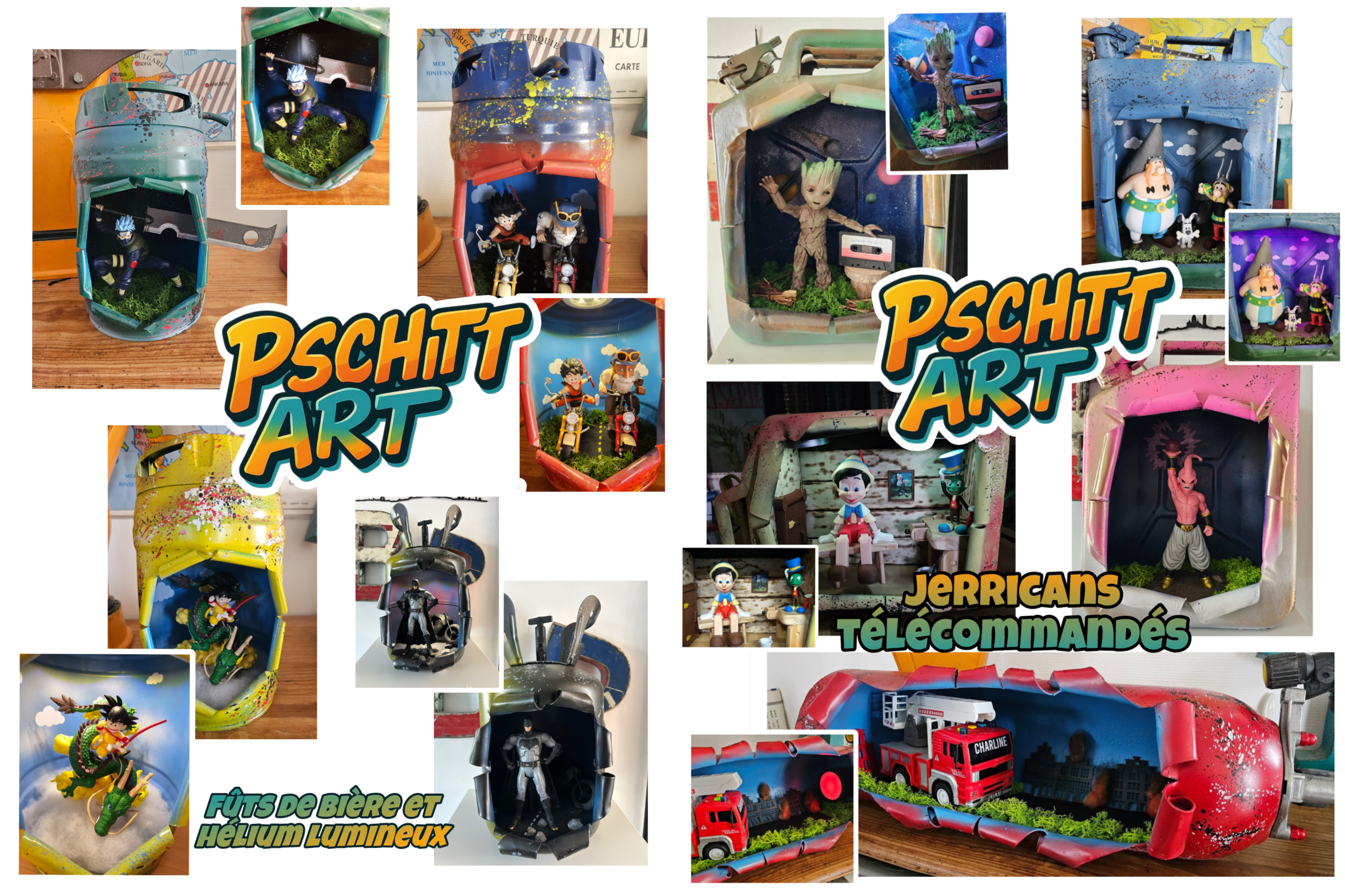 Futs et jerricans télécommandés - Pschitt Art